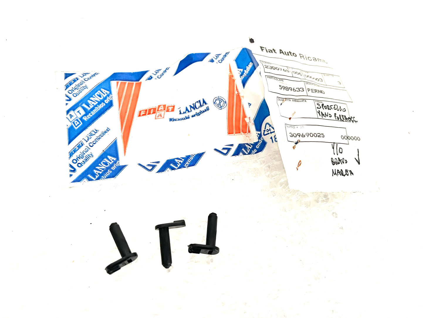 3pz PERNI SPORTELLO VANO PORTAOGGETTI FIAT BRAVO BRAVA - AUTOBIANCHI Y10 5989633