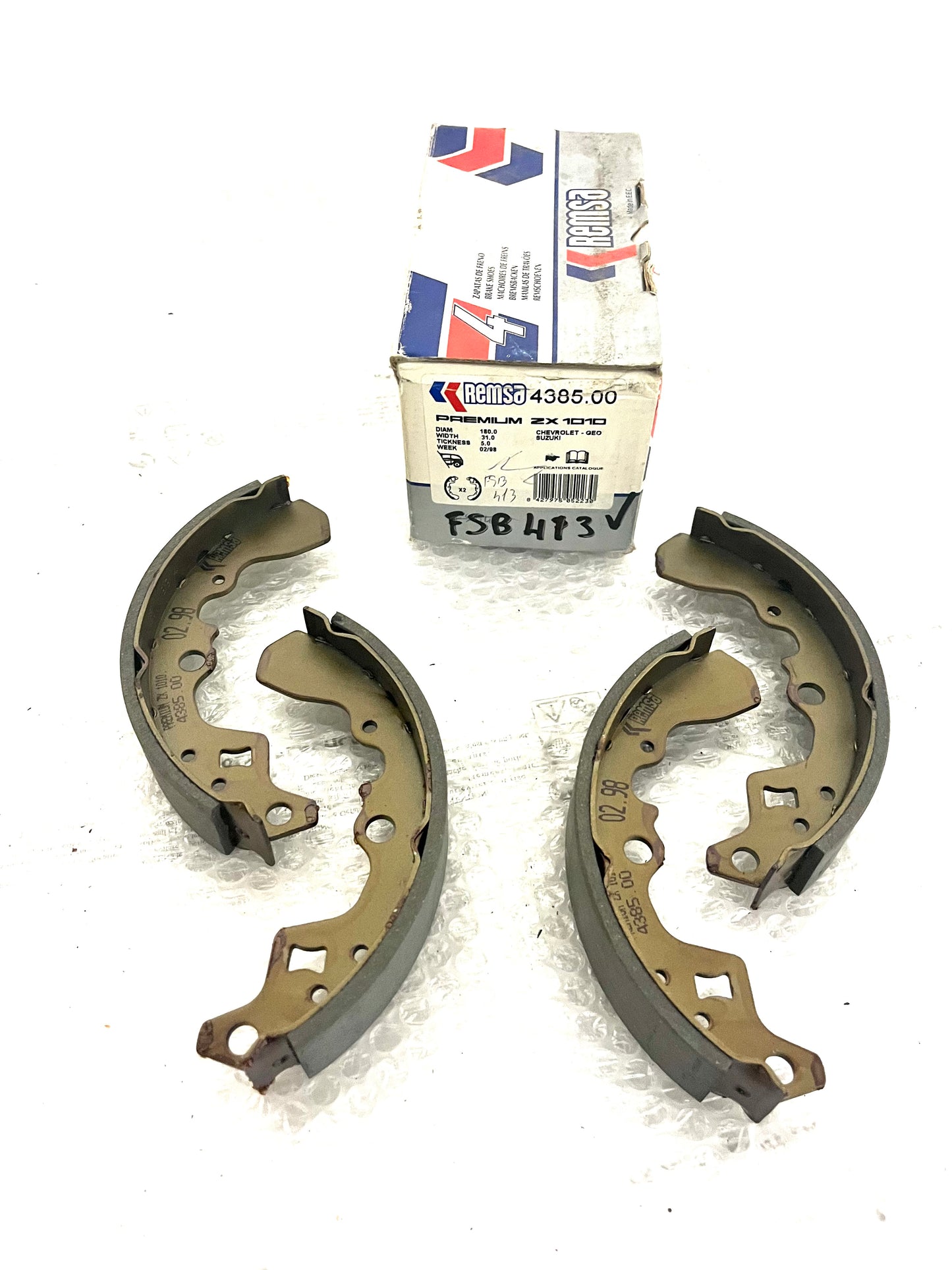 Set Ganasce Freno Posteriori FSB413 - SUZUKI - CHEVROLET GEO