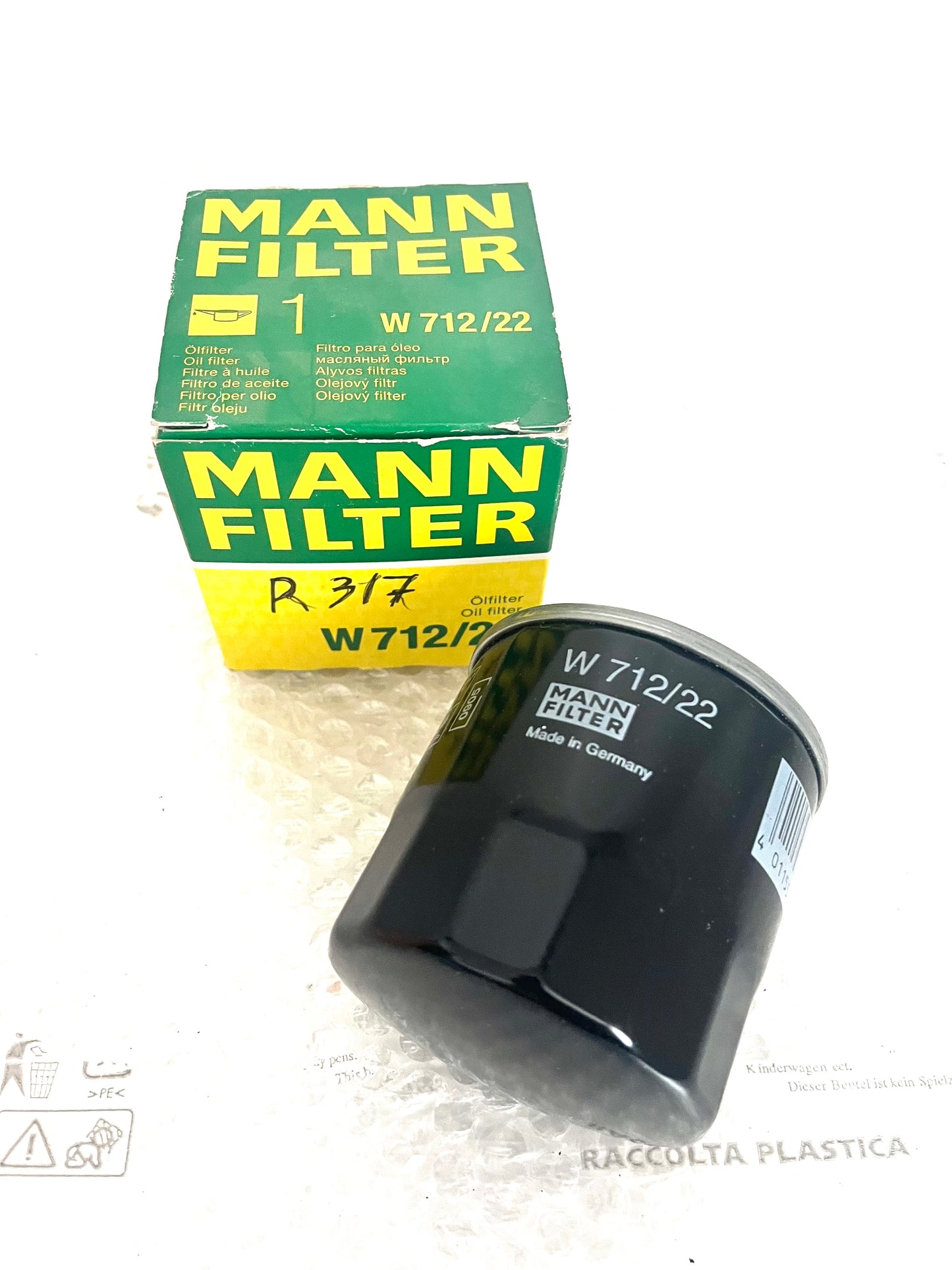 FILTRO OLIO OPEL ASTRA FRONTERA CALIBRA CORSA MANTA VECTRA Mann W712/22