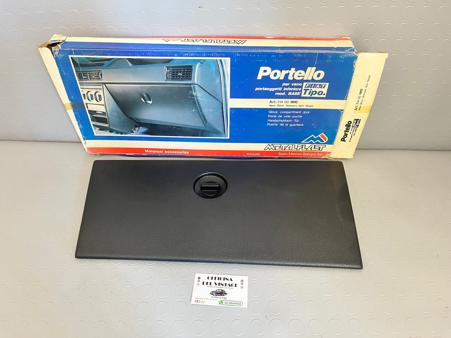 Portello Per Vano Cruscotto Originale FIAT TIPO - METALPLAST - Col. NERO