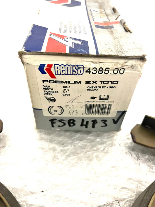 Set Ganasce Freno Posteriori FSB413 - SUZUKI - CHEVROLET GEO