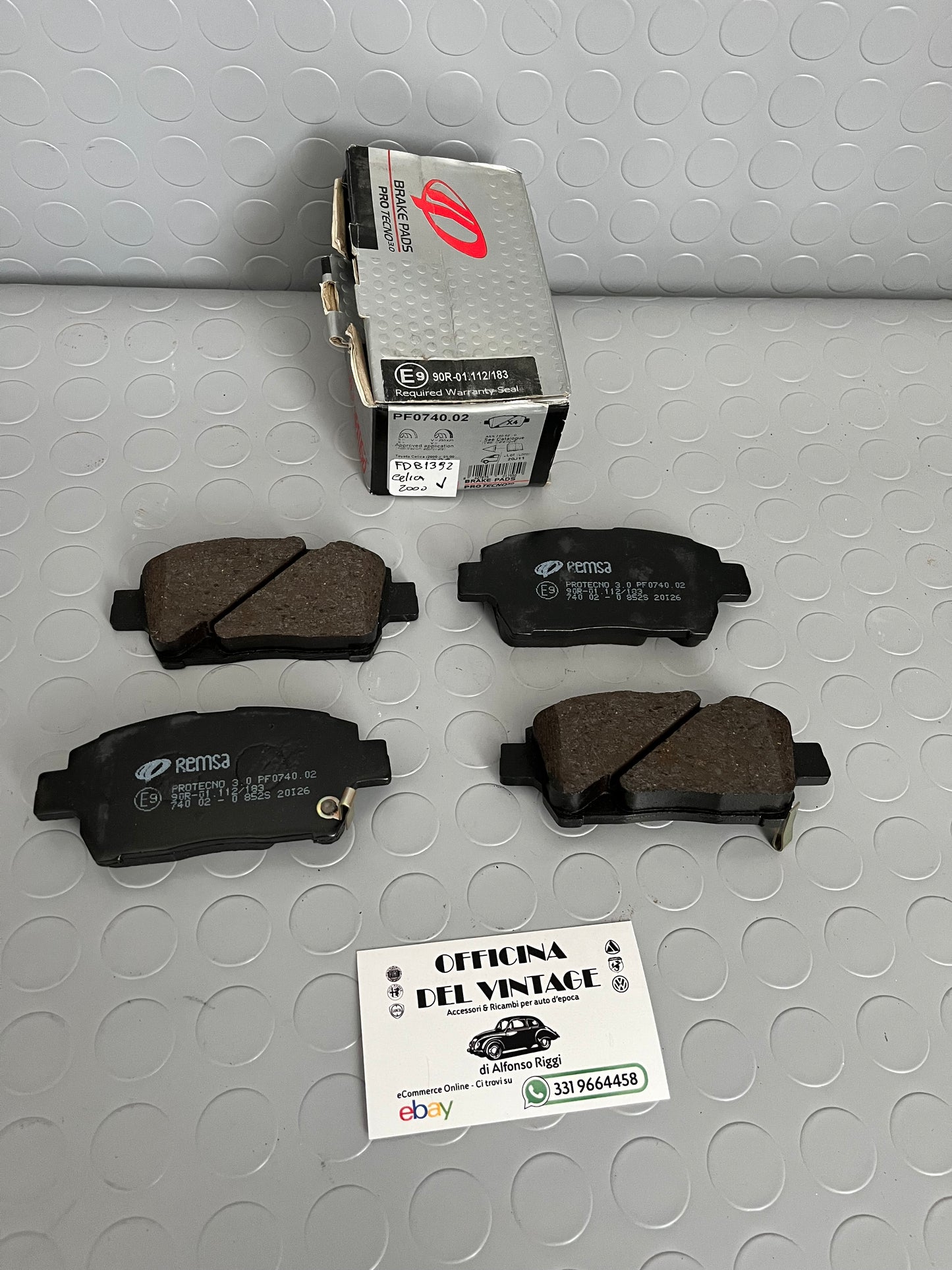 Set Pastiglie Posteriori FDB1392 Toyota Celica 2000 Remsa